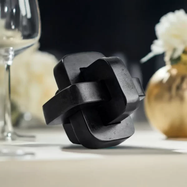 black marble knot for decor