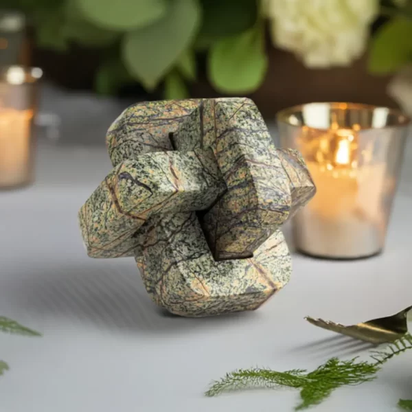 green marble knot for decor