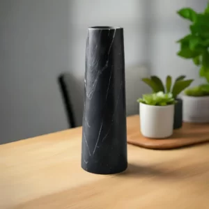 large black marble vase