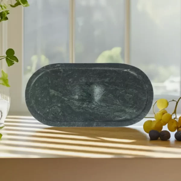 marble green tray