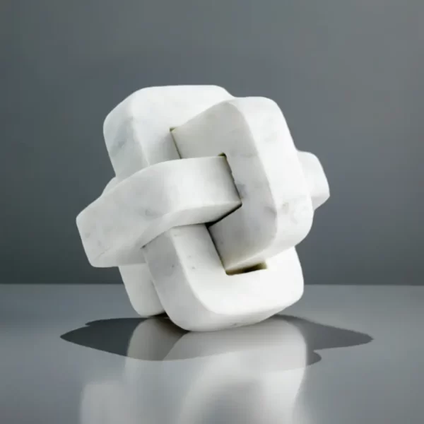 white marble knot