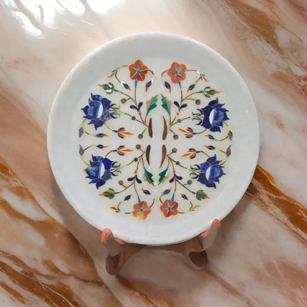 marble inlay plate model 240817