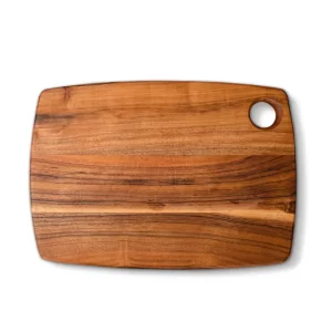 wooden curved chopping board