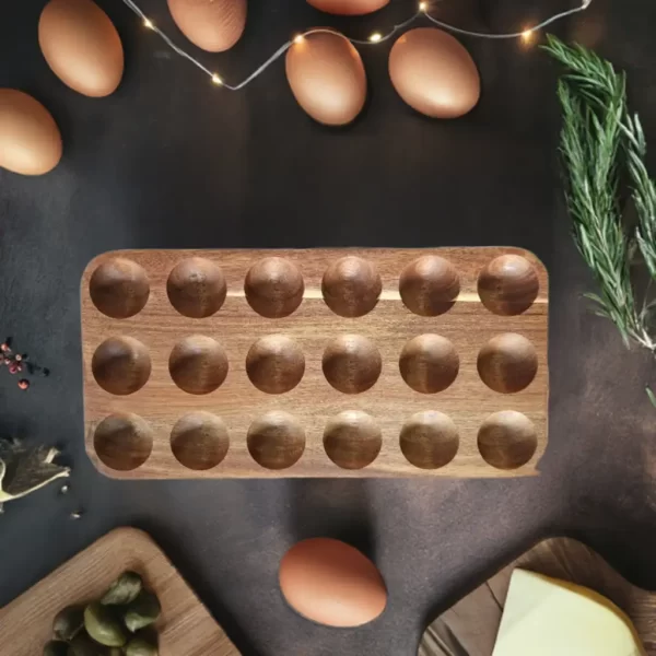 large wooden egg bucket